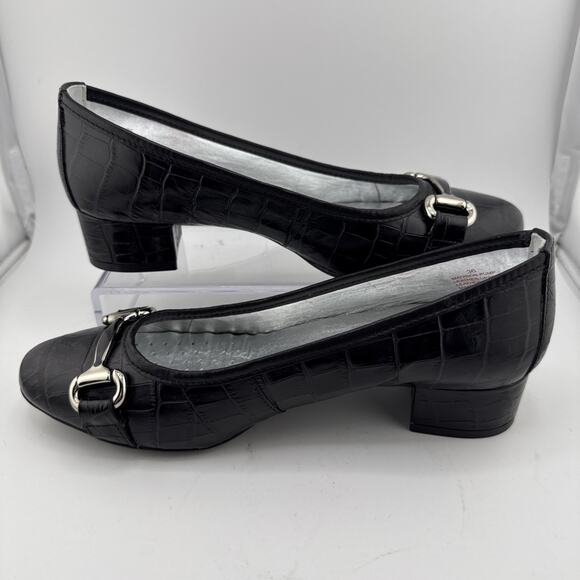 Marc Joseph New York Womens Madison Croco Pumps Black EU 36 US 5.5-6 NEW - Picture 7 of 11